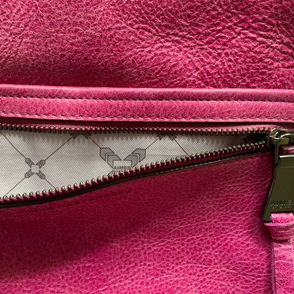 Aimee Kestenberg Leather Shoulder Crossbody Purse Bag All For Love Pink - Picture 8 of 12
